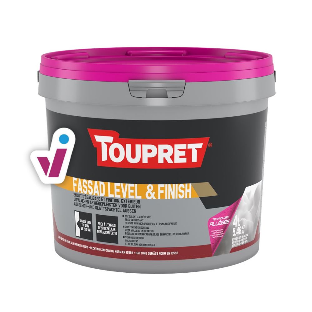 Toupret Fassad Level & Finish