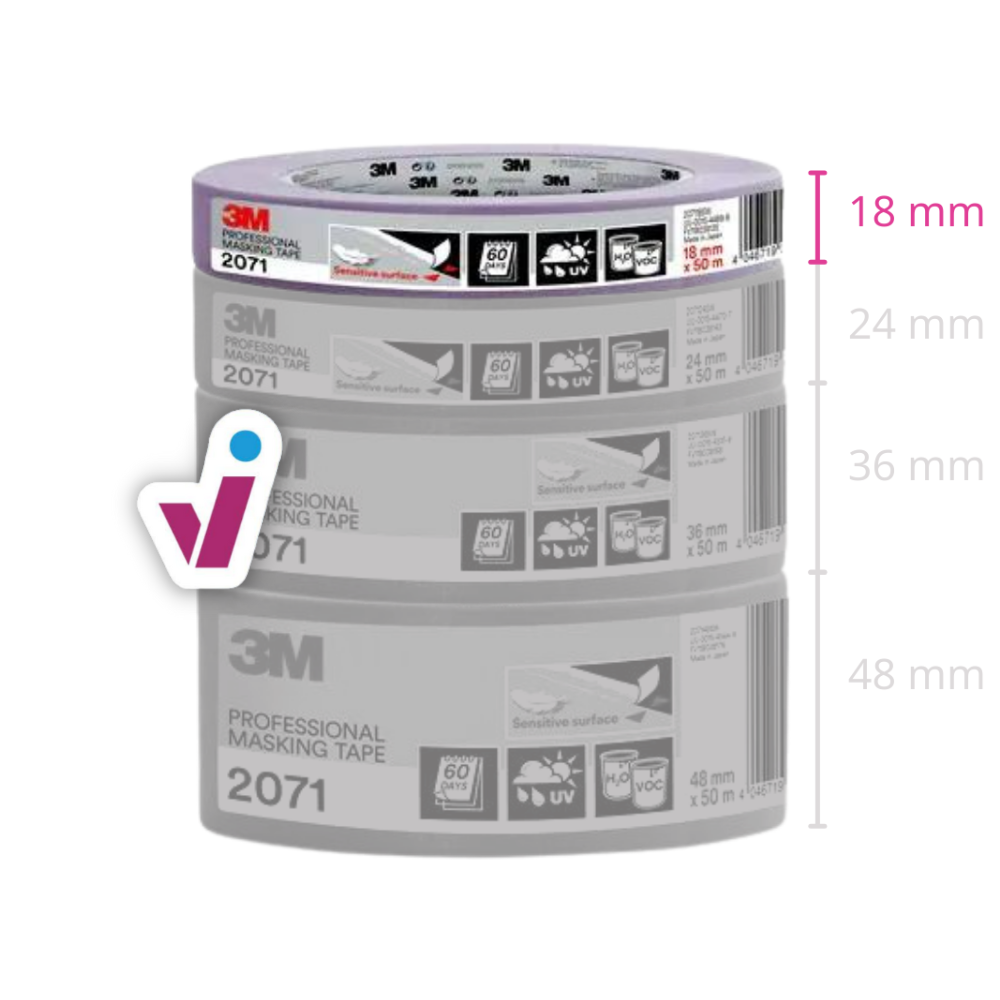 3M Paarse Masking Tape 2071