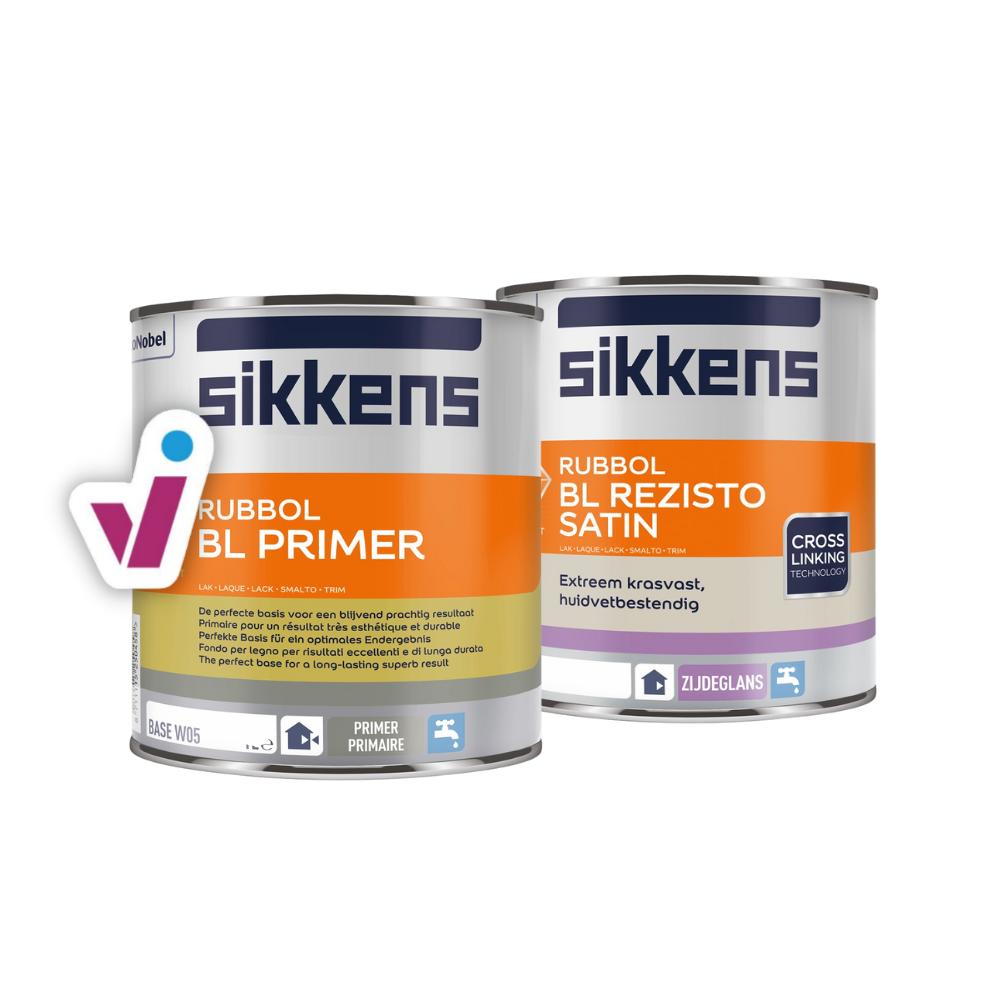 BUNDEL: Sikkens Rubbol BL Primer + Rubbol BL Rezisto Satin