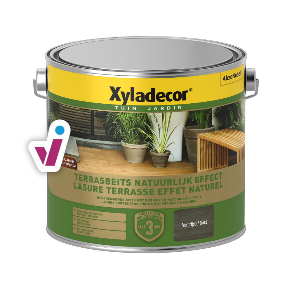 Xyladecor Lasure Terrasse Effet Naturel - Grisaille