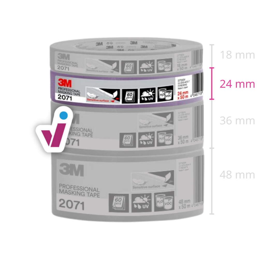 3M Paarse Masking Tape 2071