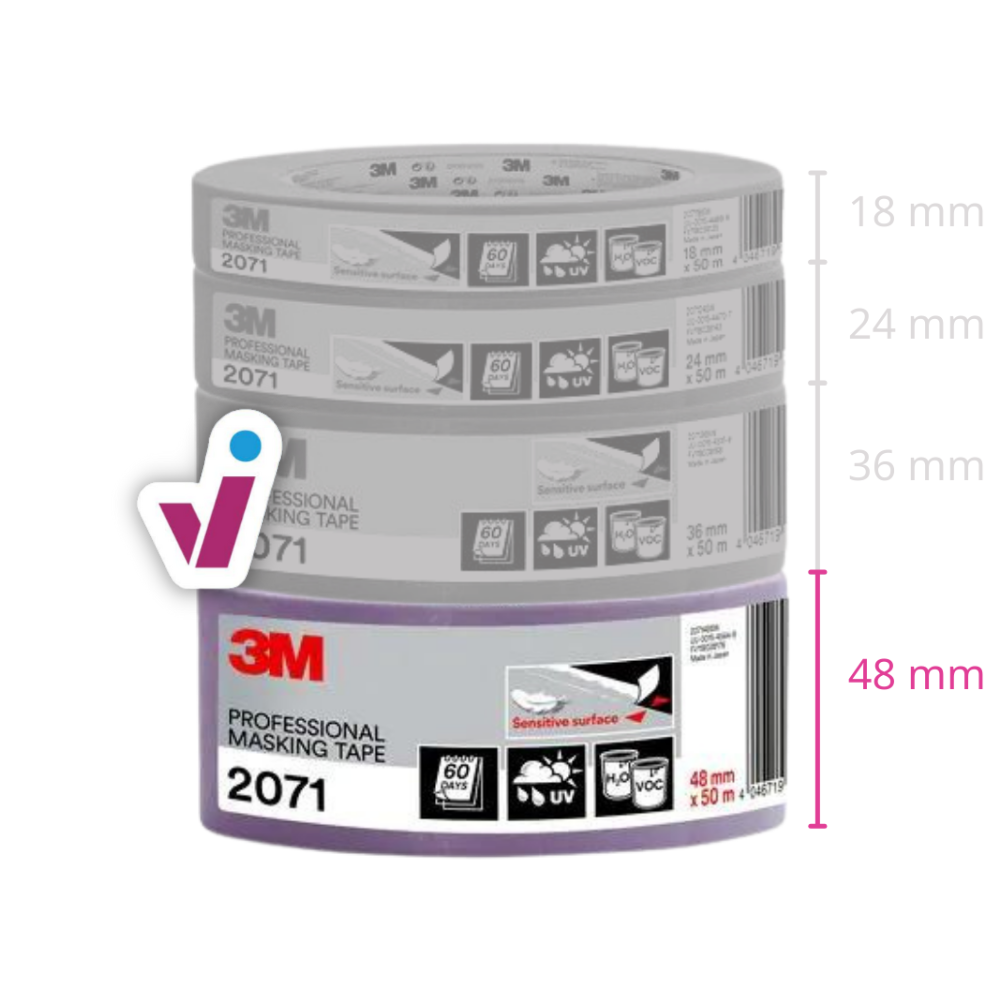 3M Paarse Masking Tape 2071