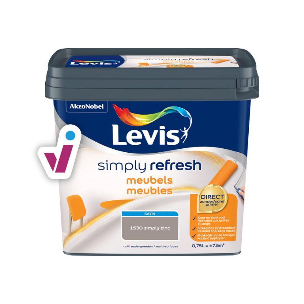 Levis Simply Refresh Meubels Satin - Simply Zinc
